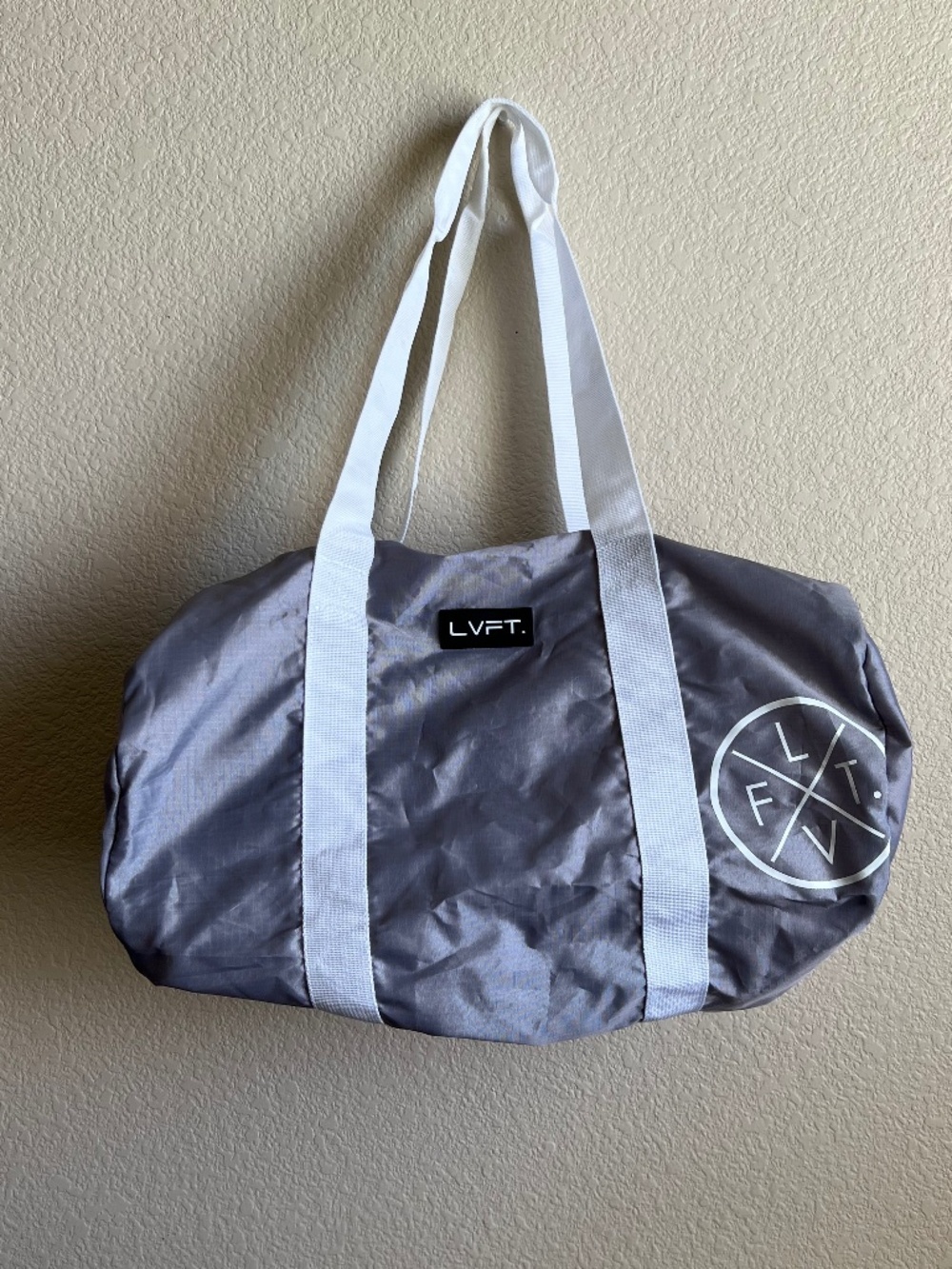 LVFT Grey Lightweight Collapsible Duffle Bag